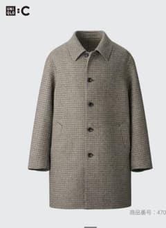 使用回数少★UNIQLO:C ダブルフェイスコート★Ｓのサムネイル