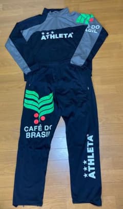 ATHLETA アスレタ　XL（Ｏ）サイズ　上下セット　黒&グレー色のサムネイル