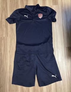 尚志高校サッカー部 選手支給品 ポロシャツ上下 - メルカリ