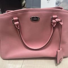 ピンク 合成皮革 ハンドバッグ　coachのサムネイル