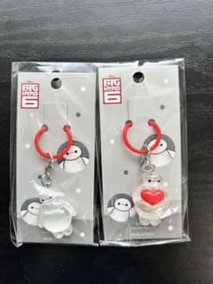 ディズニー 【ベイマックス】ミニチャーム　めじるしアクセサリー2個セットのサムネイル