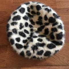 ヒョウ柄ふわふわベレー帽のサムネイル