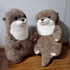 くったりカワウソの親子のサムネイル