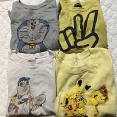 半袖Tシャツ 110 4枚セット 保育園 夏服 まとめ売り　男の子のサムネイル