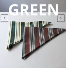 fifi collection “border scarf“ (green) - メルカリ