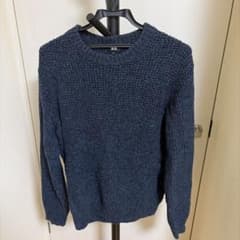 UNIQLO ユニクロ　ニットセーター　ネイビー　ブラウン　2点セット　現状販売のサムネイル