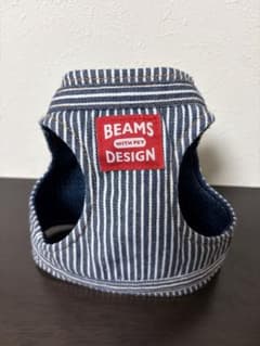 BEAMS DESIGN ペット用ハーネス ヒッコリーストライプ Sサイズのサムネイル