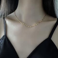 ★24G ゴールド★ステンレス　ペタルチェーン　リップチェーン　40cmのサムネイル