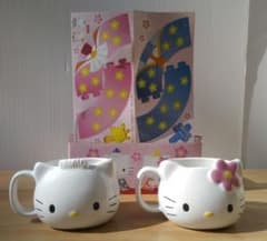 未使用保管品 キティ&ダニエル ハローキティ ひなマグセット ミニひな