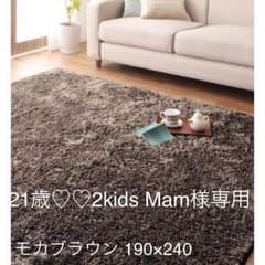 ふかふかマイクロファイバーの贅沢シャギーラグ　190×240のサムネイル