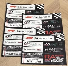 Honda RA626H ポスター非売品 新品 Honda F1 HRC ステッカー RA626H 4枚 - メルカリ