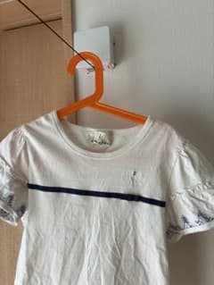 組曲　半袖Tシャツ 刺繍 フリル袖　140のサムネイル