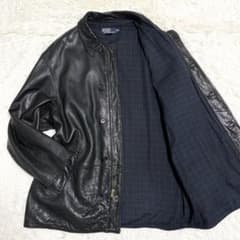 【希少】ポロラルフローレン カーコート チェック ラムレザー 90s ビンテージ 希少】ポロラルフローレン カーコート チェック ラムレザー 90s