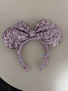 ディズニー　ミニーちゃん　カチューシャ　スパンコール　ピンクのサムネイル