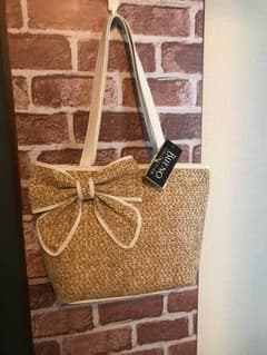 新品☆かごバッグ デカリボンのサムネイル
