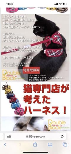 猫 ハーネス Sサイズのサムネイル