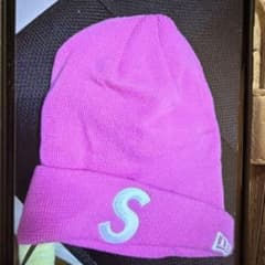 Supreme New Era S Logo ビーニー ピンクのサムネイル