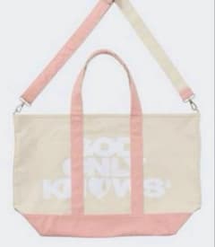 バッグ PINK GOD ONLY KNOWS SHOLDER TOTE BAG バッグ PINK GOD ONLY KNOWS SHOLDER TOTE BAG PINK GOD ONLY KNOWS