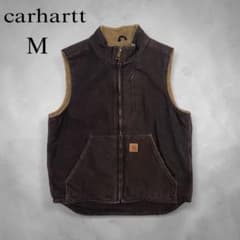 carhartt カーハート ダックベスト ダークブラウン V33-DKB - メルカリ