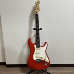 fender stratcaster player2 コーラルレッドハードケース - メルカリ