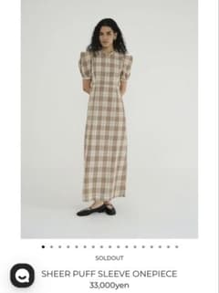 CLANE SHEER PUFF SLEEVE ONEPIECEのサムネイル