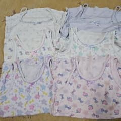 女児下着　肌着　綿100%　130 1406枚セット　キラキララメで可愛いのサムネイル