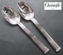 極美品☆仏蘭西 高級銀器☆クリストフルシルバー デミタススプーン2本