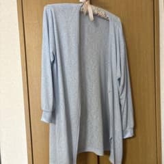 ライトブルー ロングカーディガン 長袖のサムネイル