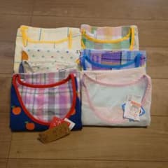 大きいサイズ　キャラクターエプロン　保育士　６着セットのサムネイル
