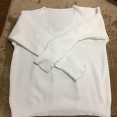 みー様専用　ニット セーター白のサムネイル