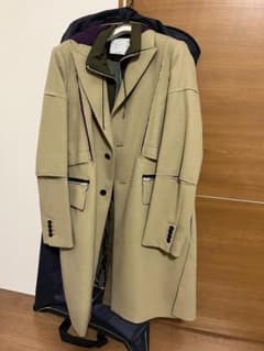 NAANAA様専用sacai wool melton coat ドッキングコートのサムネイル