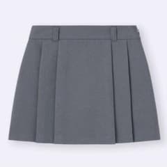 GU グレー プリーツスカート M サイドプリーツスコートのサムネイル