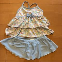 女の子用 セパレート水着 花柄 130cmのサムネイル
