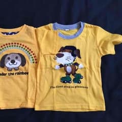 子供用半袖Tシャツ２枚 ９０㎝と９５㎝のサムネイル