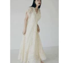 Ameri vintage FLARE CHEMICAL LACE DRESSのサムネイル