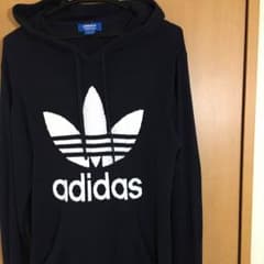 adidas ニットパーカー 紺のサムネイル