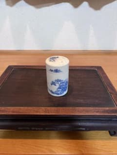 산수화 염색 차입 도자기 장식물 미술품 A-110
