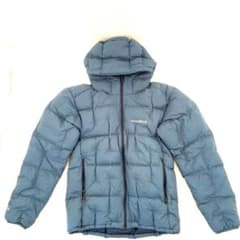 美品mont-bell ネージュダウンパーカ フーディー ブルー L 臼田あさ美 