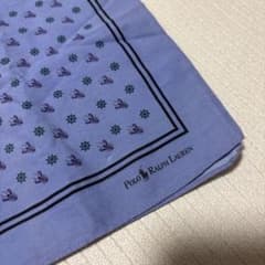 POLO RALPH LAUREN 青色ハンカチのサムネイル