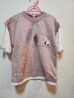 半袖Tシャツ　120 ピンク　パンダ　女の子　トップスのサムネイル