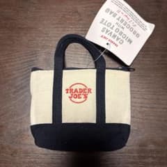 【新品】Trader Joe's マイクロトート＆エコバッグ セット 紺のサムネイル