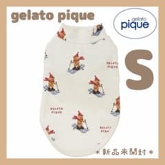 ジェラートピケ　【HOLIDAY】スキーベア柄カットソー　S 新品