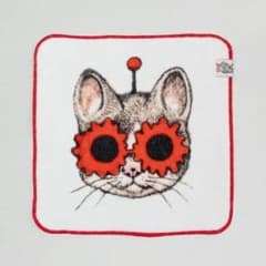 新品未開封 タオルハンカチ GUSTAVE RED ヒグチユウコ ボリス雑貨店
