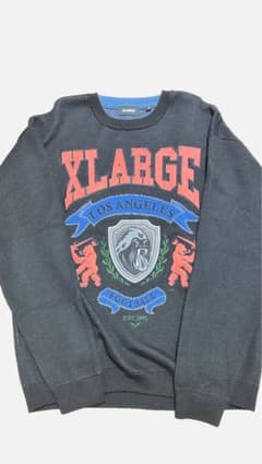 XLARGE セーター肉厚ニット 刺繍デザインのサムネイル