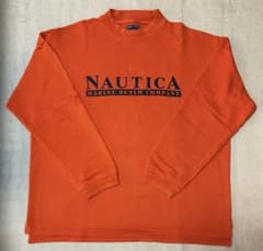 NAUTICA オレンジ トレーナー Lサイズのサムネイル