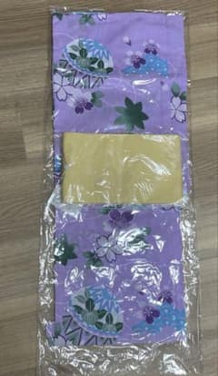 【新品未使用】浴衣・帯　ラベンダー　手毬　 2点セット レディースのサムネイル