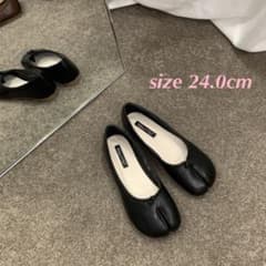 足袋バレエシューズ ぺたんこパンプス 足袋シューズ　サイズ38(24.0cm)のサムネイル