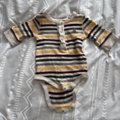 babyGap ストライプロンパース 60