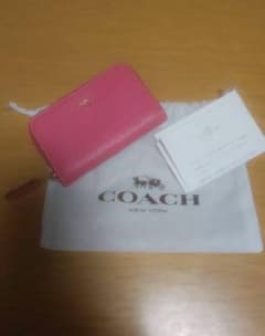 プルメリア様専用COACH ラウンドファスナーコインケース  ストロベリーピンクのサムネイル