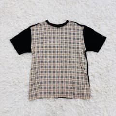 バーバリーブラックレーベル ノバチェック 半袖 Tシャツ L 鹿の子 